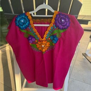 Woman’s handmade blouse from Michoacán, Mexico